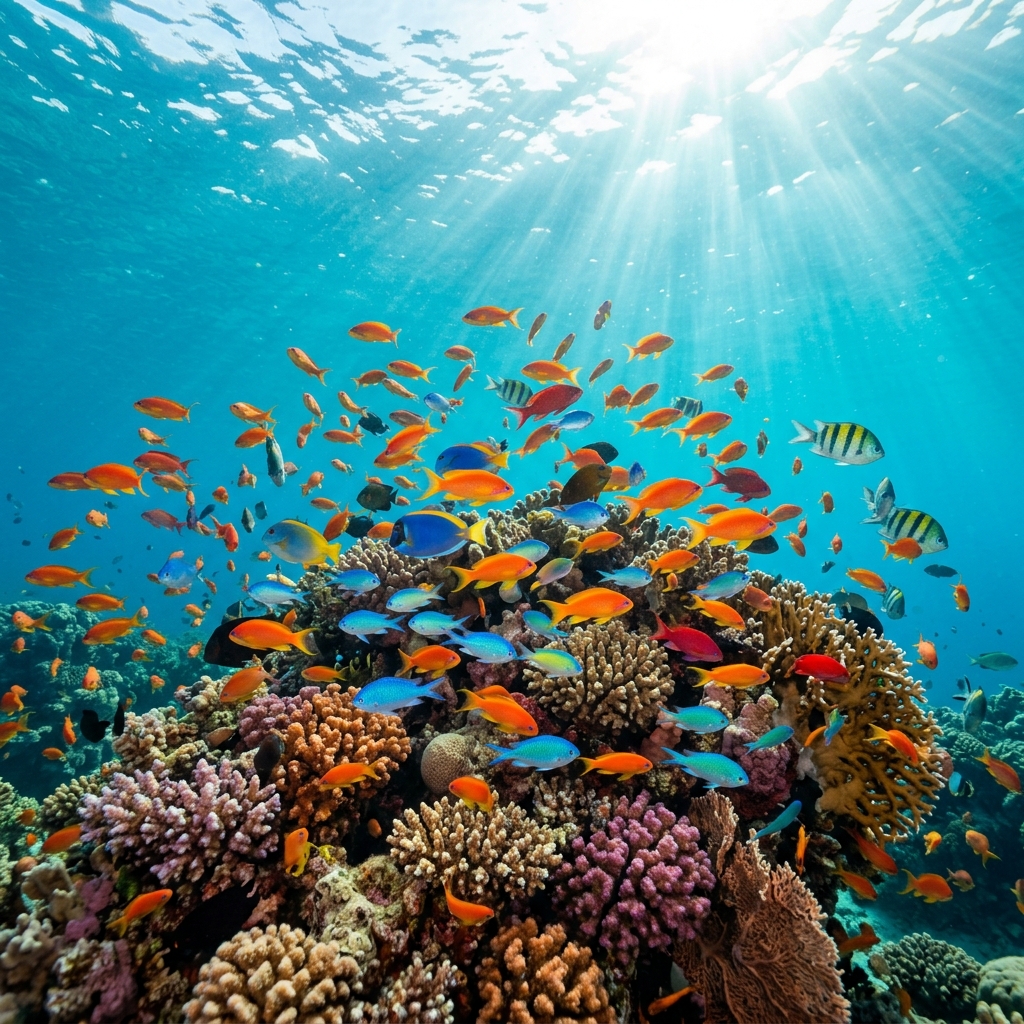 Colorful marine life Red Sea dive