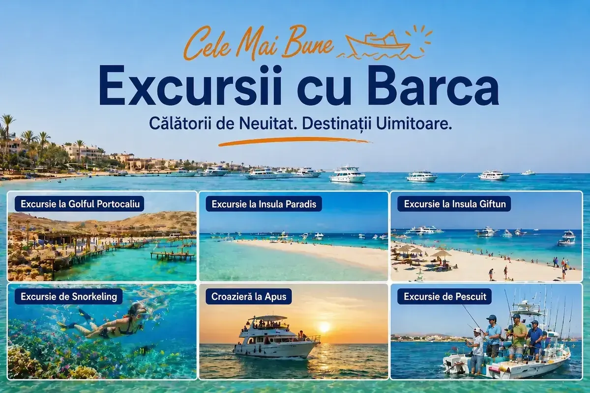 Cele mai bune excursii cu barca în Hurghada 2026 — Ghid complet
