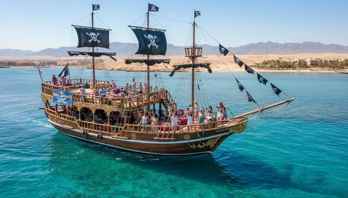 VIP VIP Pirates Adventure Tekne Turu Tekne Turu Hurghada lüks korsan tekne gösterisi açık bar
